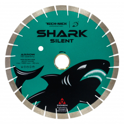 диск сегментный бесшумный shark silent д.400*2,8*60/50 (40.0/37.0*3,6*20)мм 28z/arix/гранит/wet tech-nick