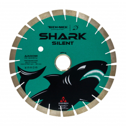 диск сегментный бесшумный shark silent д.350*2,4*60/50 (40.0/37.0*3,2*20)мм 24z/arix/гранит/wet tech-nick