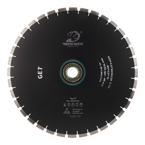 диск сегментный get д.620*3,6*90/60/50 (40*4,6*15)мм | 36z/гранит/wet tech-nick-nick