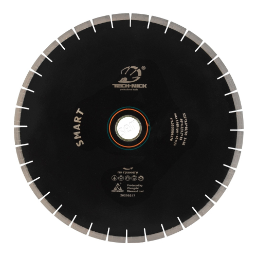 диск сегментный smart д.520*3,0*60/50 (40*4,3/3,7*15)мм | 36z/гранит/wet tech-nick